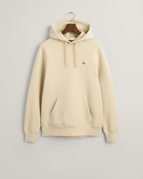 Gant Reg Shield Plain Hoodie Beige